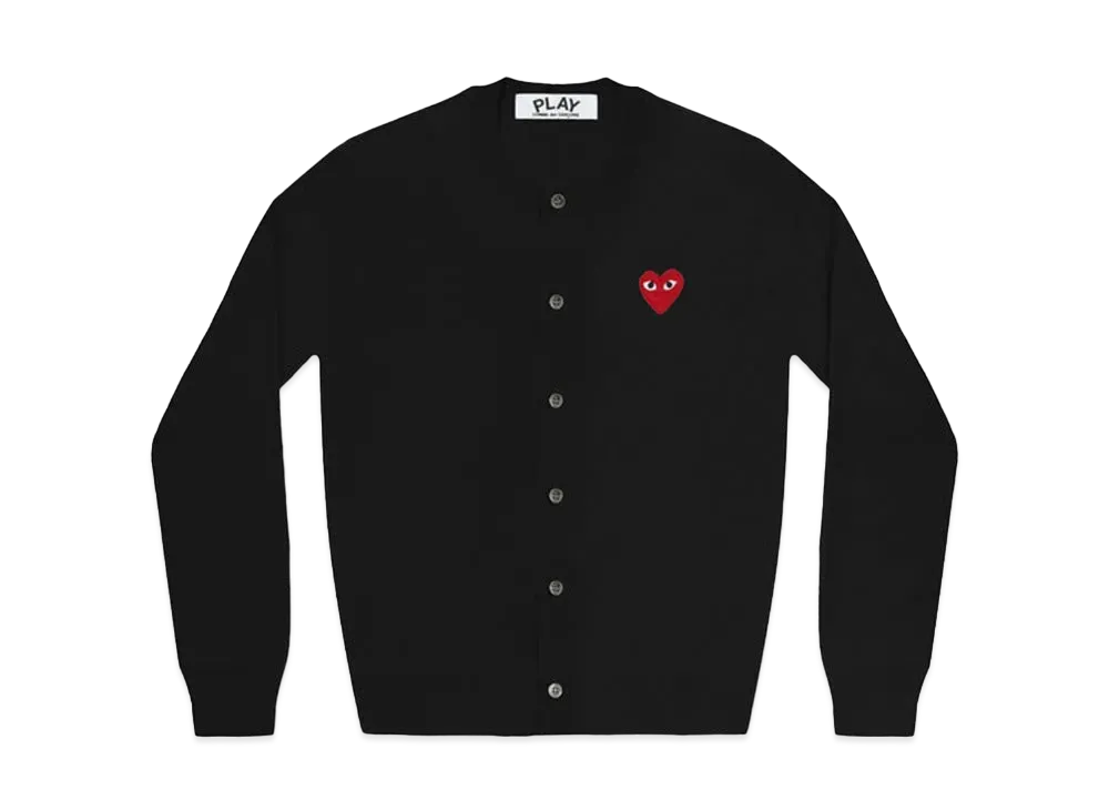 COMME des GARCONS PLAY CDG Red Heart Ladie's Cardigan "Black"