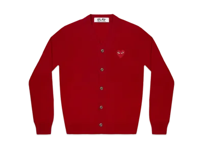 COMME des GARCONS PLAY CDG Red Heart Men's Cardigan "Red"