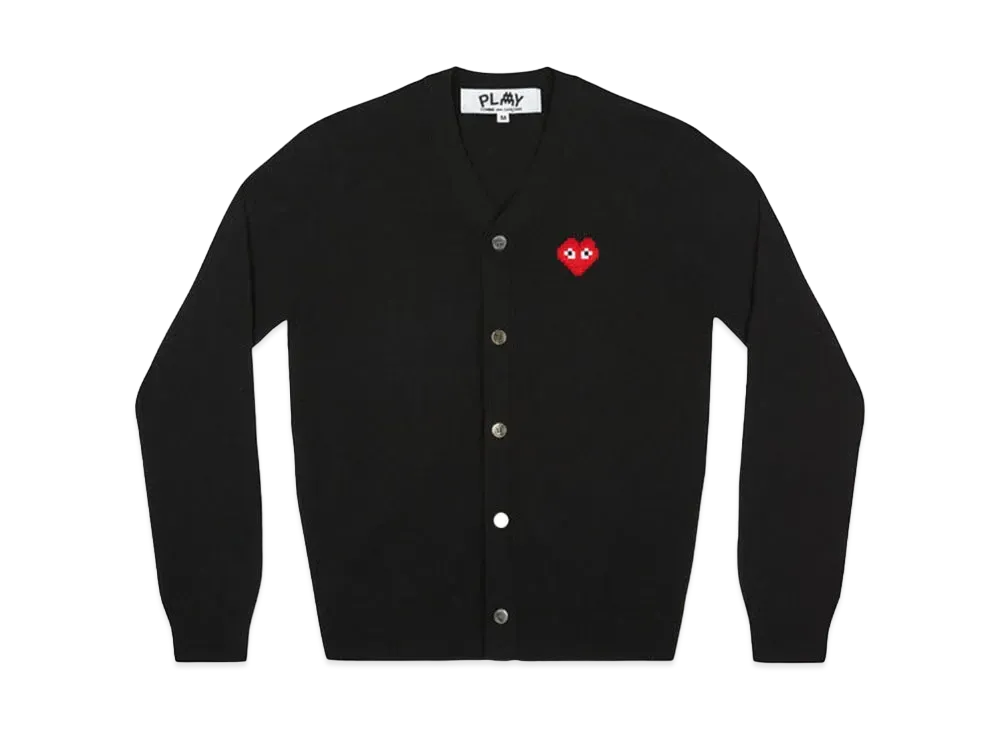 COMME des GARCONS PLAY CDG Invader Men's Cardigan "Black"