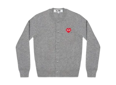 COMME des GARCONS PLAY CDG Invader Ladie's Cardigan "Top Grey"