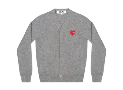 COMME des GARCONS PLAY CDG Invader Men's Cardigan "Top Grey"