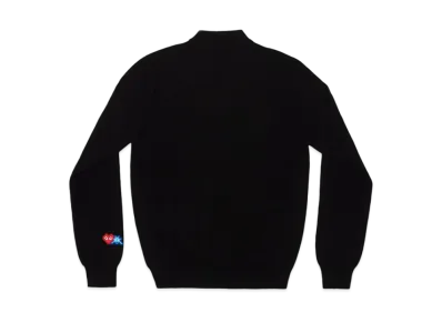 COMME des GARCONS PLAY CDG Invader Men's Lambswool Cardigan "Navy"