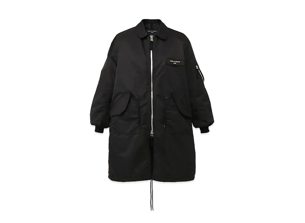 COMME des GARCONS HOMME 24AW Nylon Twill Coat "Black"