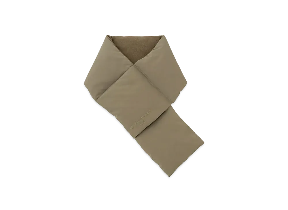 COMME des GARCONS HOMME Ester Taffeta x Polyester Fleece Muffler "Khaki"