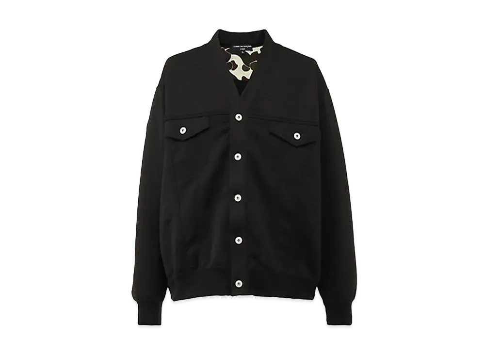COMME des GARCONS HOMME Ester Fleece Cardigan "Black"