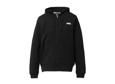 COMME des GARCONS CDG Full Zip Hooded Sweatshirt "Black"