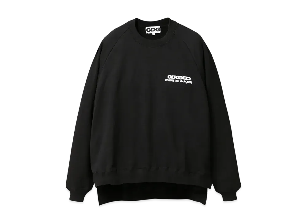 COMME des GARCONS CDG Oversized Long Back Sweatshirt "Black"