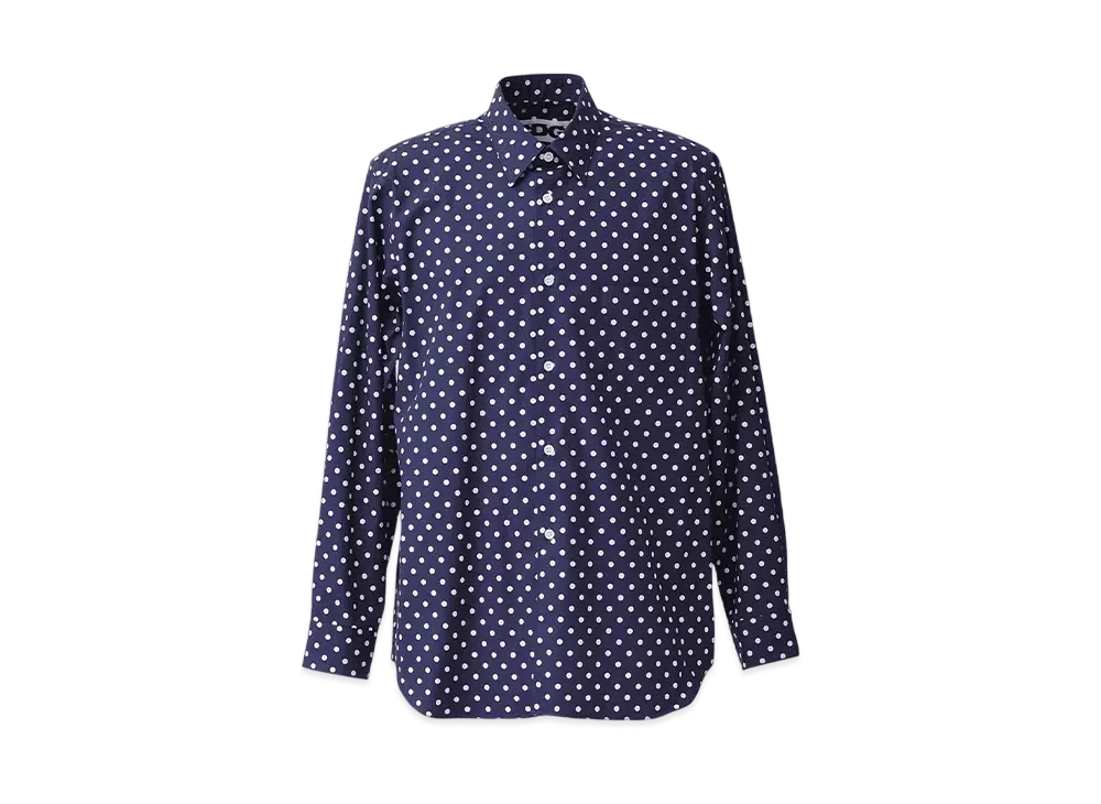 COMME des GARCONS CDG Polka Dot Shirt "Navy"