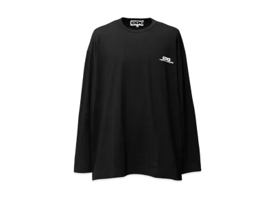 COMME des GARCONS CDG Oversized Long Sleeve T-Shirt Small Logo "Black"