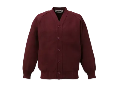 COMME des GARCONS V-Neck School Cardigan "Maroon"