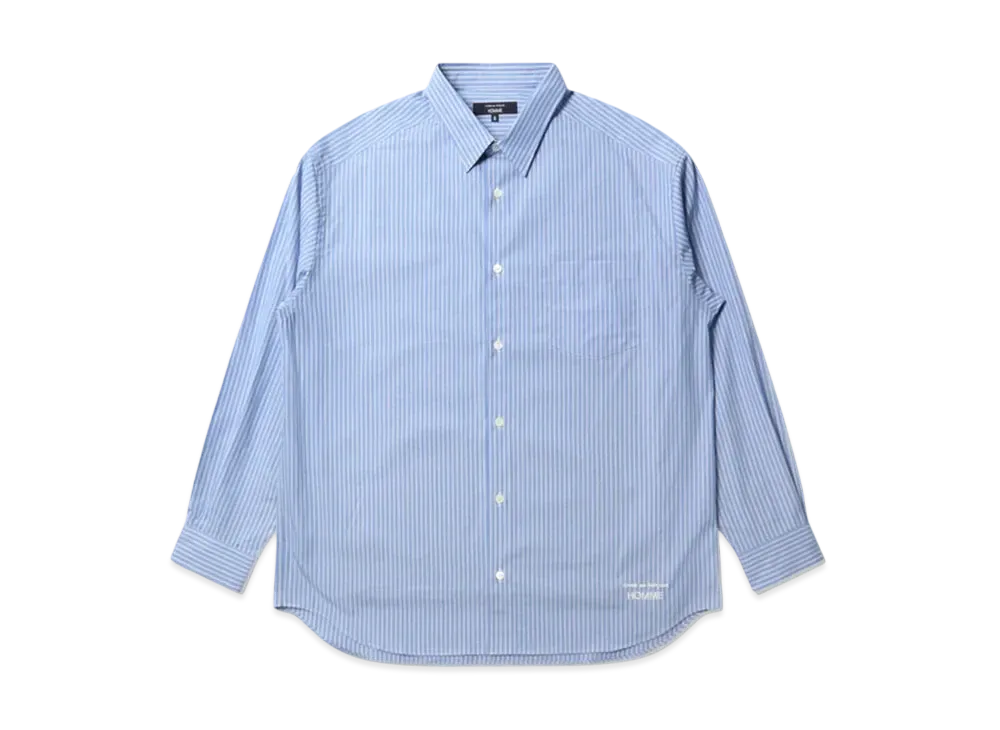 COMME des GARCONS HOMME Cotton Stripes Shirts "Navy/Sax/White"