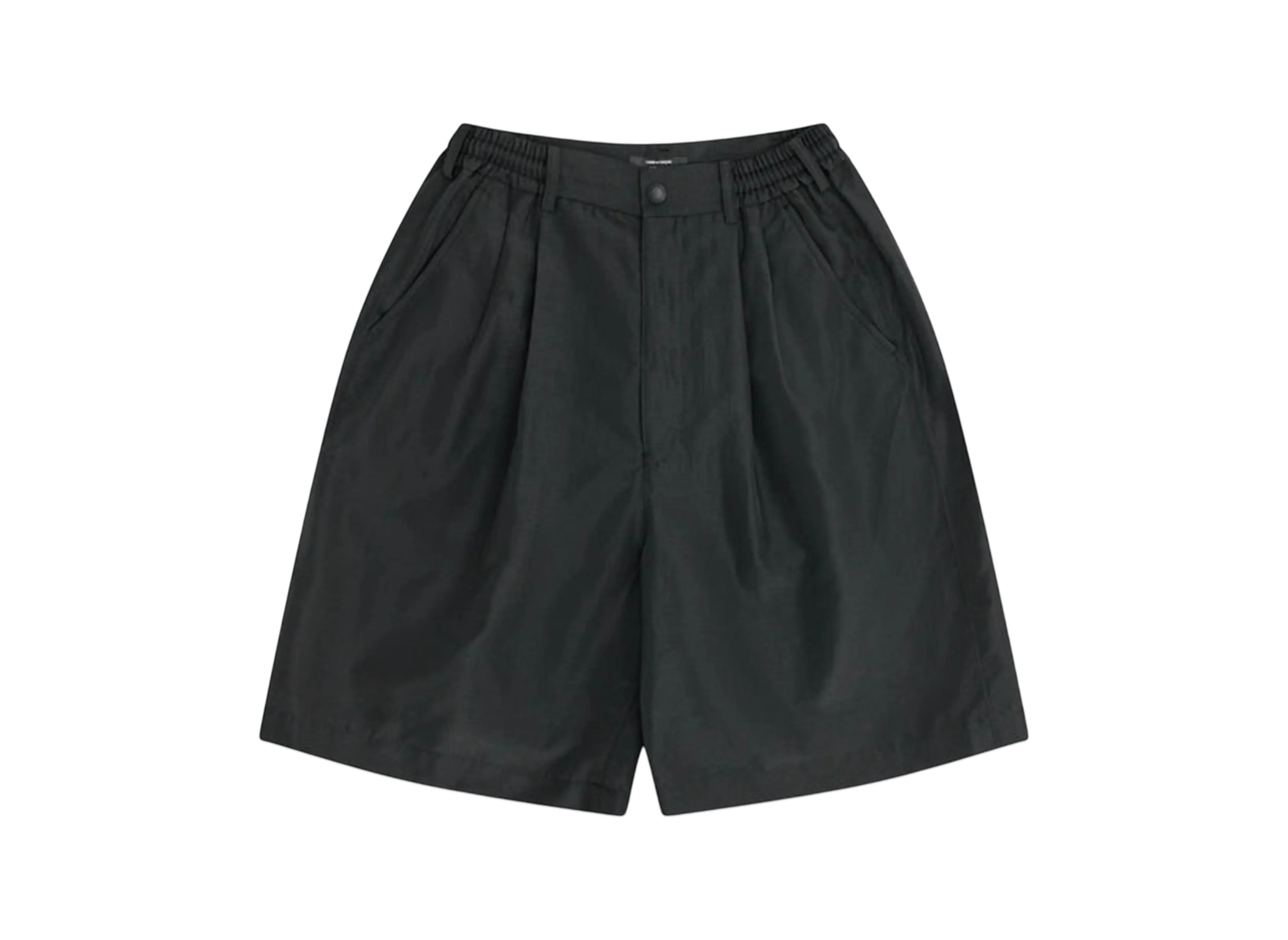 COMME des GARCONS HOMME Polyester Ramie Poplin Pants "Black"