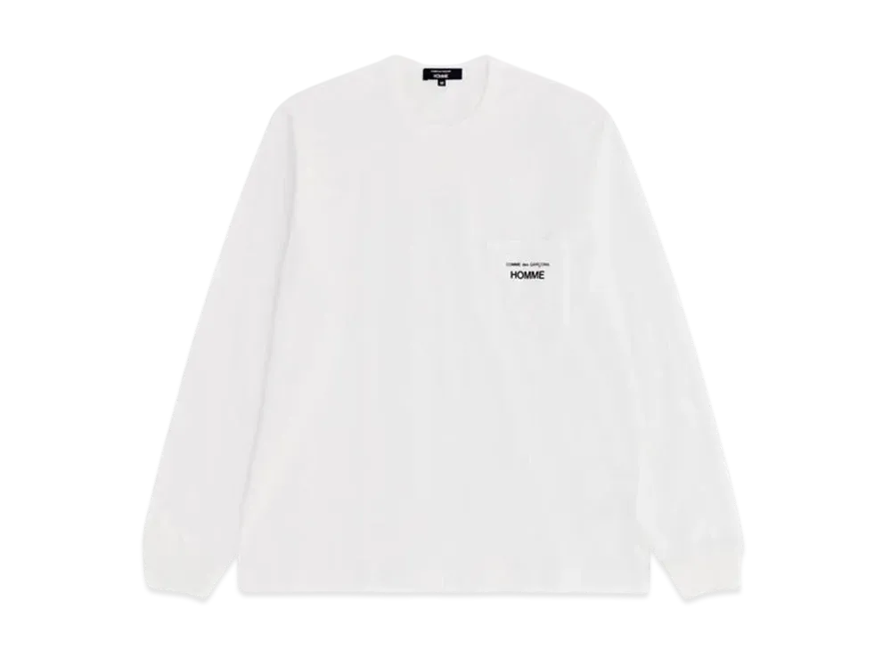 COMME des GARCONS HOMME Cotton Jersey Garment Print T-Shirts "White"
