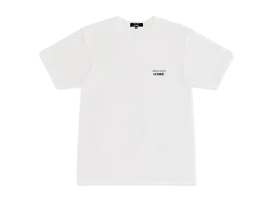 COMME des GARCONS HOMME Cotton Jersey Garment Print T-Shirts "White"