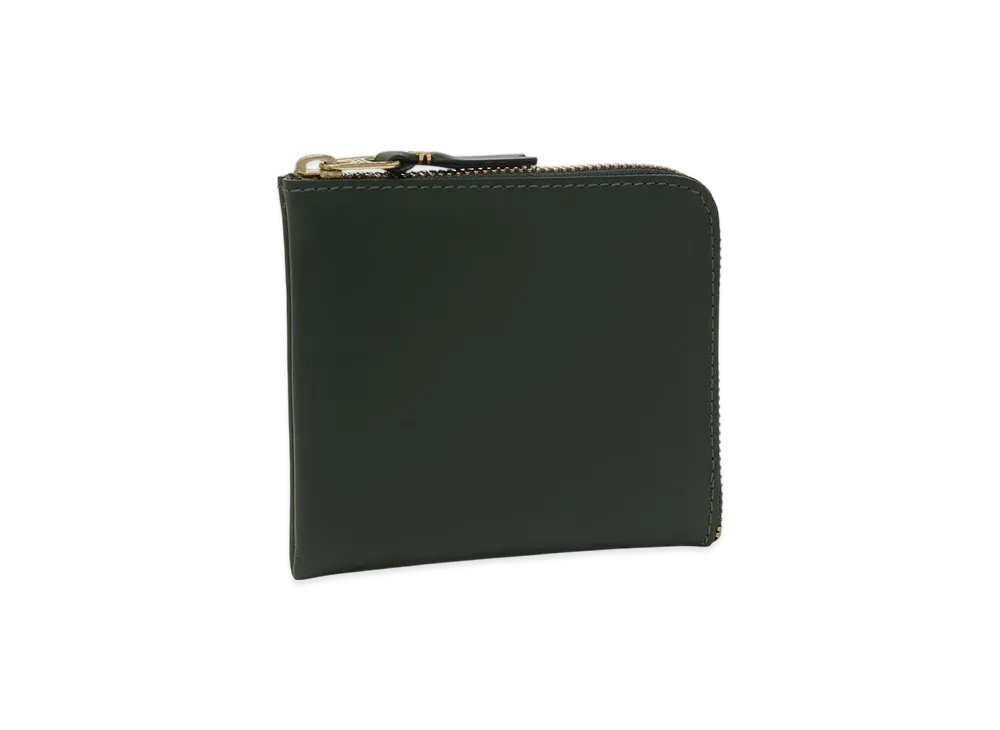 COMME des GARCONS CDG Coin Case L Shaped Non Zipper "Bottle Green"