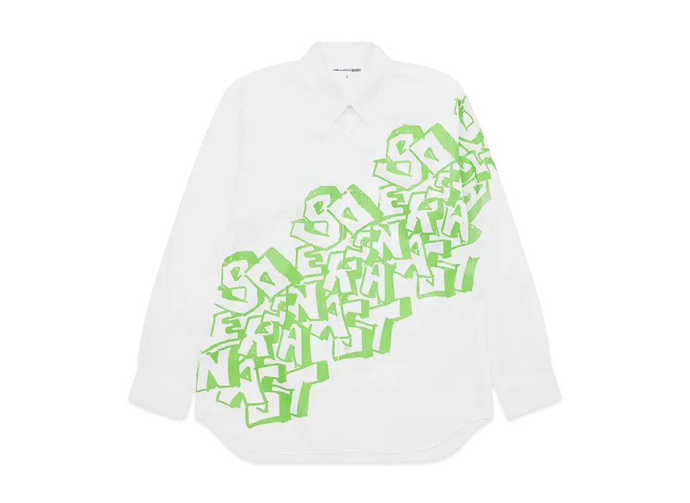 COMME des GARCONS SHIRT x ASAP Nast Graffiti Shirt "White"