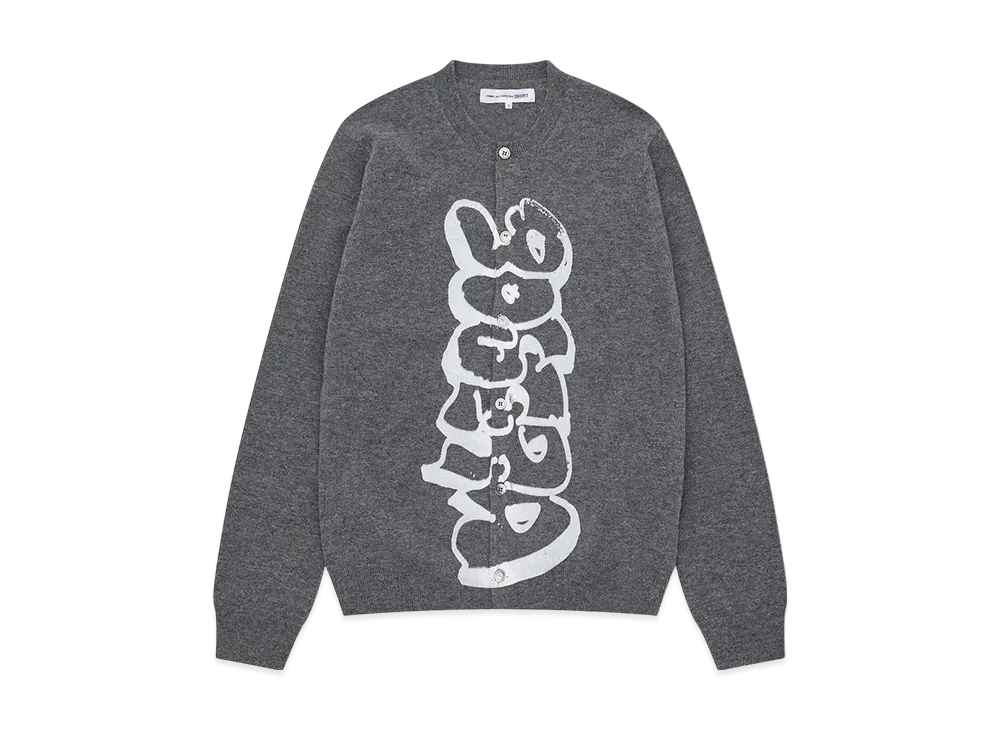 COMME des GARCONS SHIRT x ASAP Nast 90S Era Crewneck Cardigan "Gray"