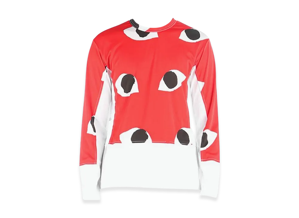 COMME des GARCONS Long Sleeve T-Shirt White "Red"