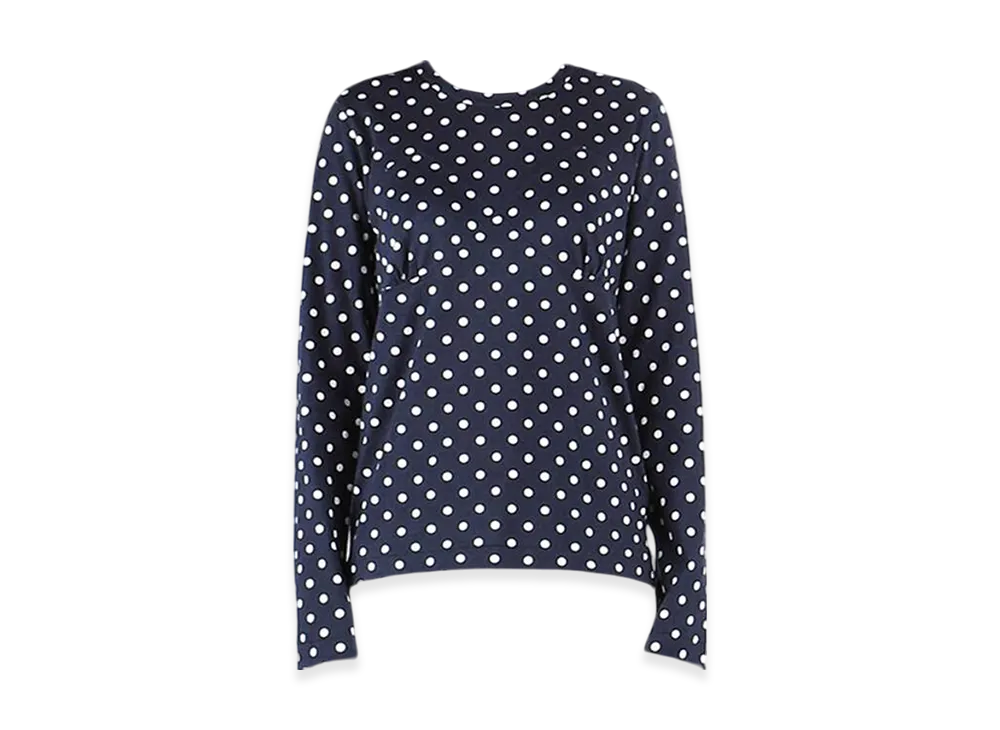 COMME des GARCONS Long Sleeve T-Shirt "Navy"
