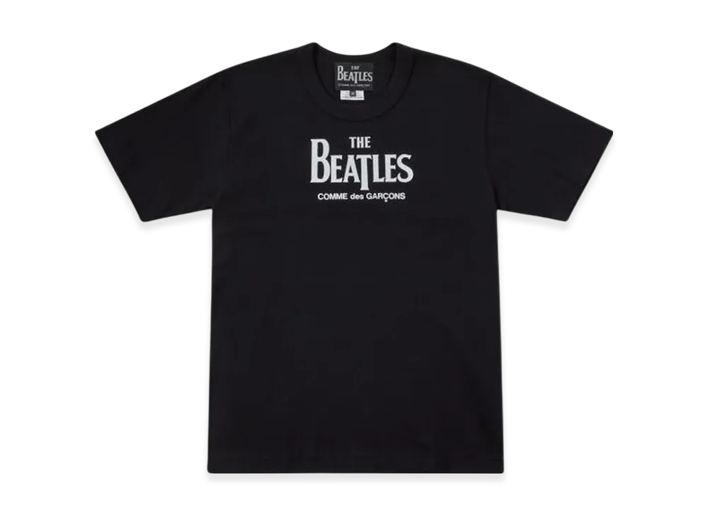 COMME des GARCONS x The Beatles Logo T-Shirts "Black"