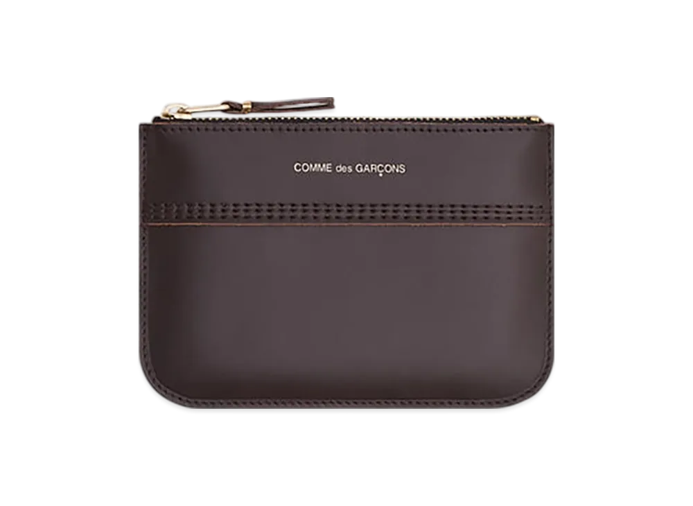 COMME des GARCONS Wallet Triple Stitch "Brown"