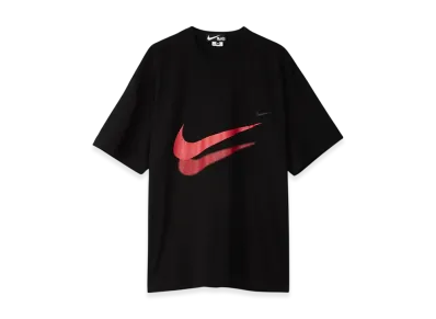 COMME des GARCONS x Nike Double Swoosh Oversized T-Shirt "Black"