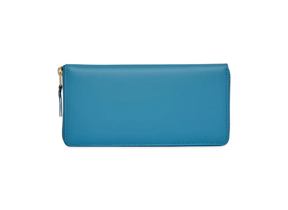 COMME des GARCONS Wallet Colored Leather "Blue"