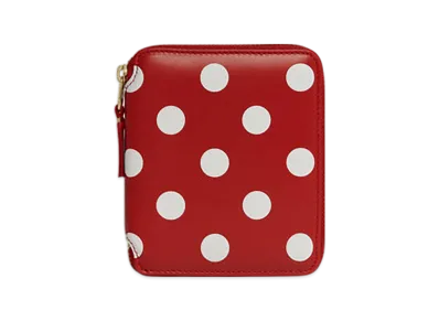 COMME des GARCONS Wallet Polka Dots Printed "Red"