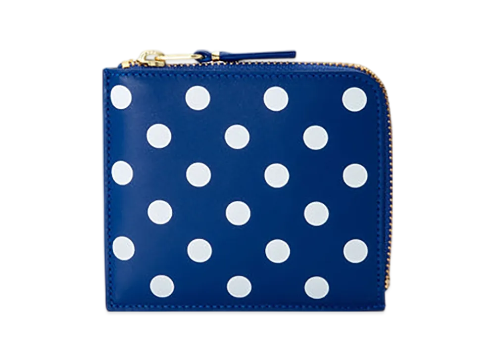 COMME des GARCONS Wallet Polka Dots Printed "Navy"