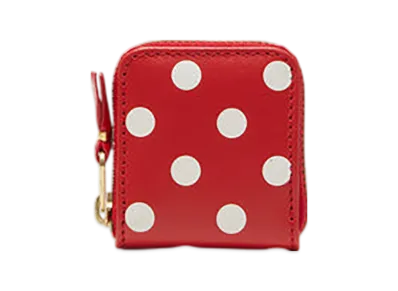 COMME des GARCONS Wallet Dots Printed "Red"