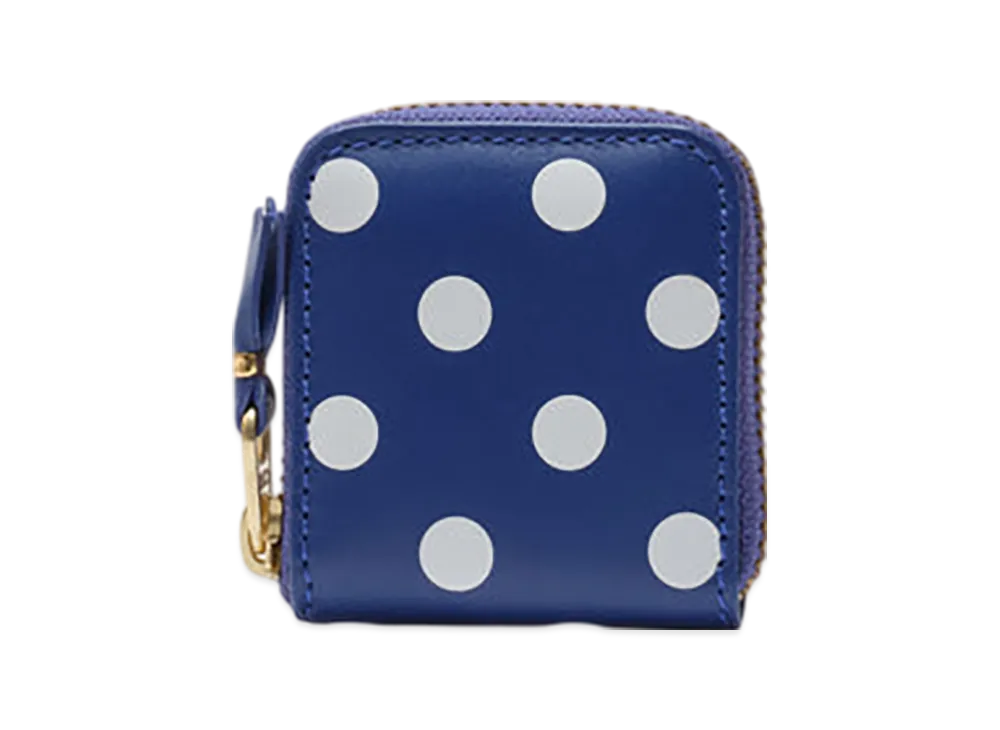 COMME des GARCONS Wallet Dots Printed "Navy"