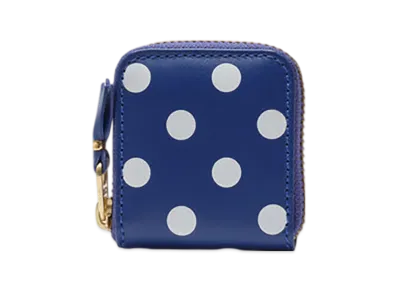 COMME des GARCONS Wallet Dots Printed "Navy"