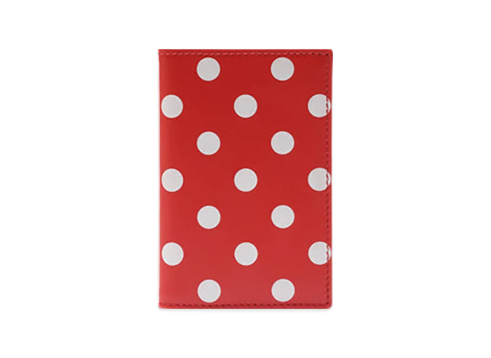 COMME des GARCONS Wallet Dots Printed "Red"