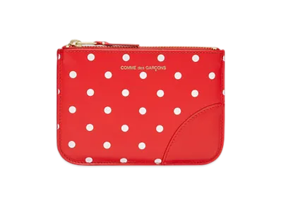 COMME des GARCONS Wallet Polka Dots Printed "Red"