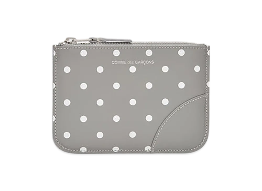COMME des GARCONS Wallet Polka Dots Printed "Grey"