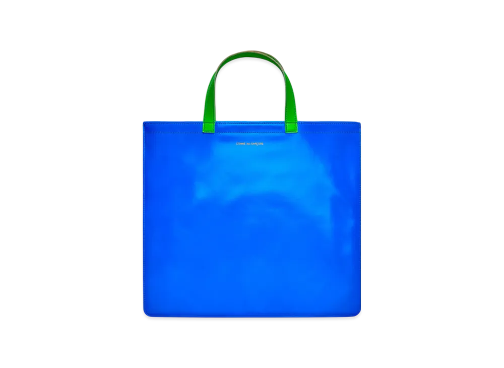 COMME des GARCONS Wallet Super Fluo "Blue/Light Orange"