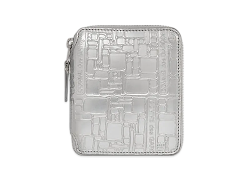 COMME des GARCONS Wallet Embossed Logotype2 "Silver"