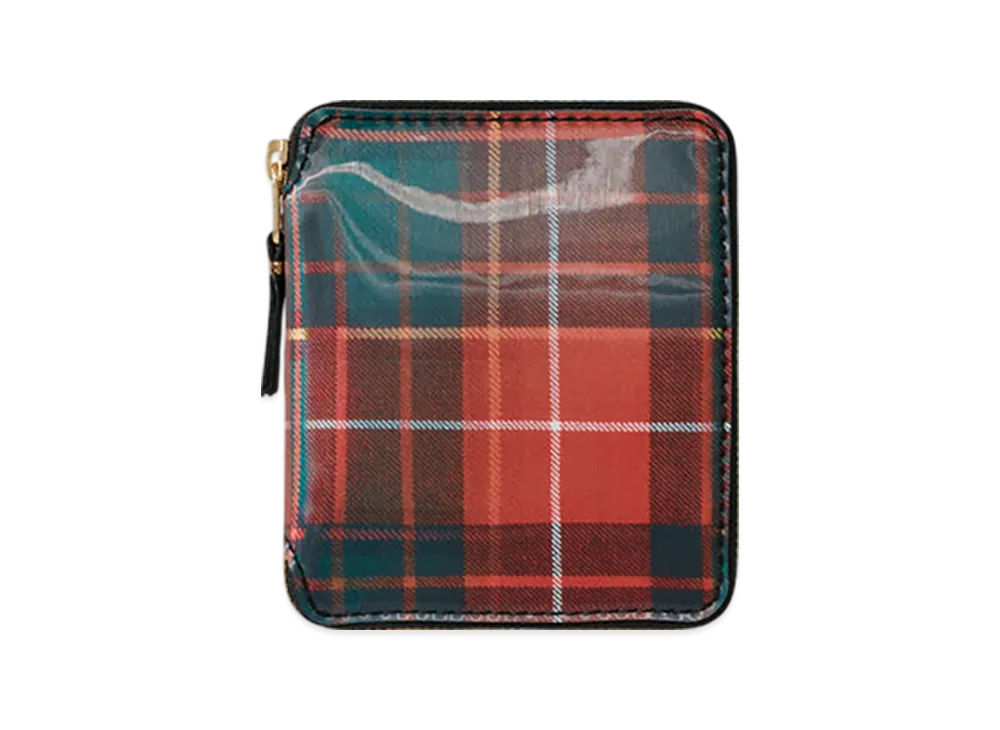 COMME des GARCONS Wallet Lenticular Tartan B "Red/Green"