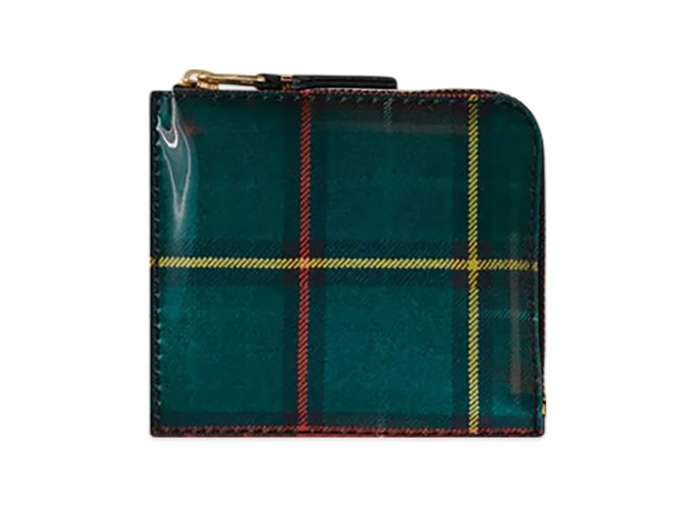 COMME des GARCONS Wallet Lenticular Tartan A "Red/Green"