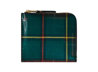 COMME des GARCONS Wallet Lenticular Tartan A "Red/Green"