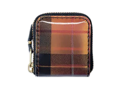 COMME des GARCONS Wallet Lenticular Tartan D "Red/Yellow"