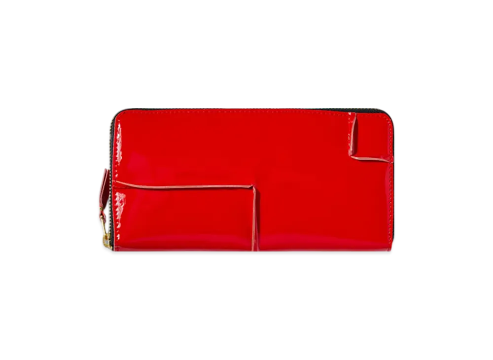COMME des GARCONS Wallet Reversed Hem "Red"