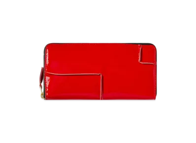 COMME des GARCONS Wallet Reversed Hem "Red"