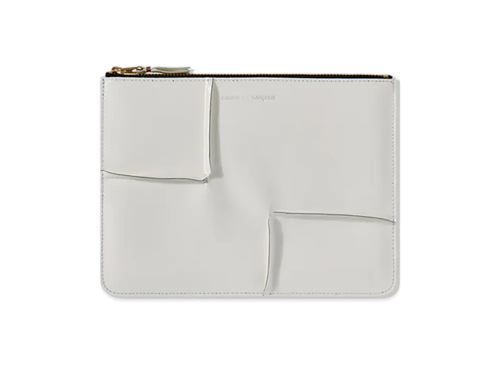 COMME des GARCONS Wallet Reversed Hem "White"