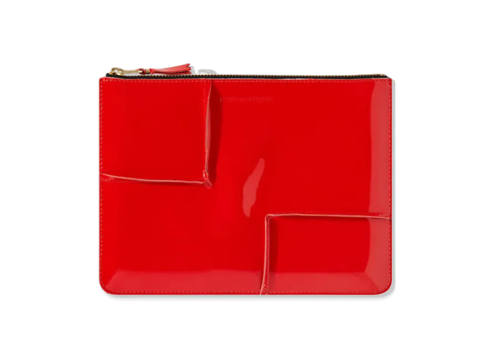 COMME des GARCONS Wallet Reversed Hem "Red"