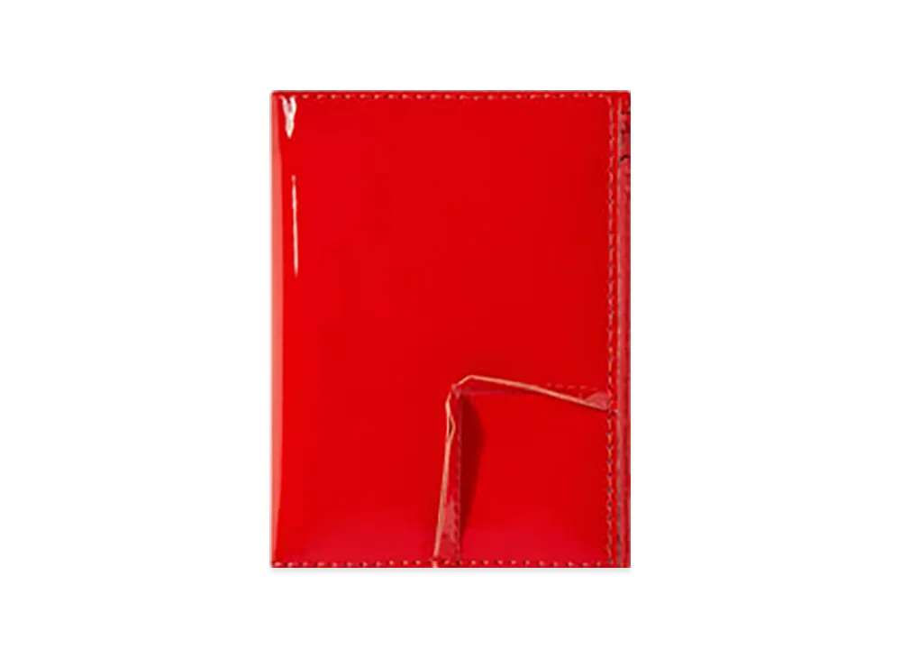 COMME des GARCONS Wallet Reversed Hem "Red"