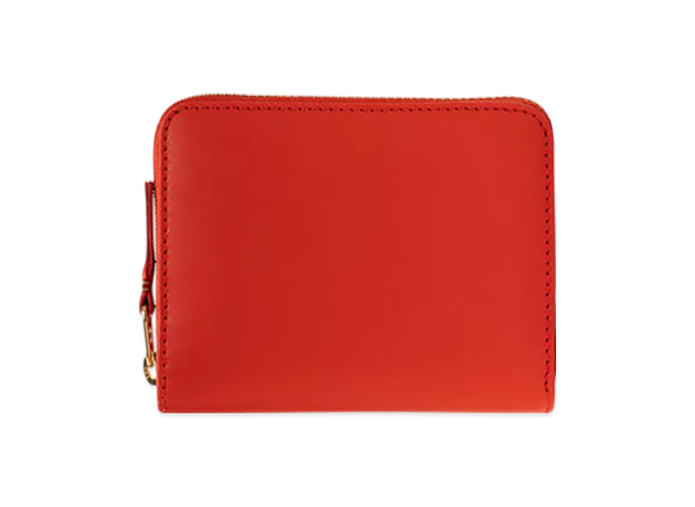COMME des GARCONS Wallet Colored Leather Wallet "Red"