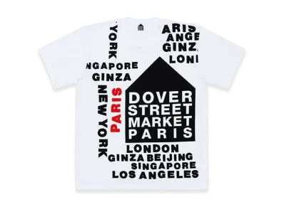 COMME des GARCONS x DSM Exclusive Paris Cotton Jersey Tee "White"