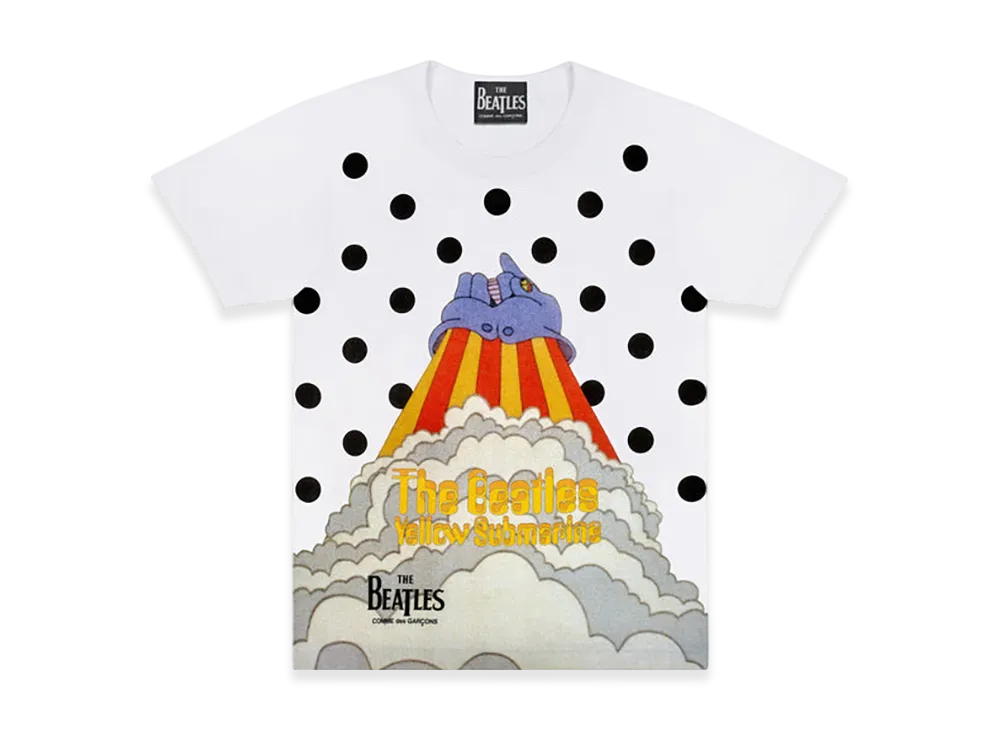 COMME des GARCONS x The Beatles Printed T-Shirt "White"