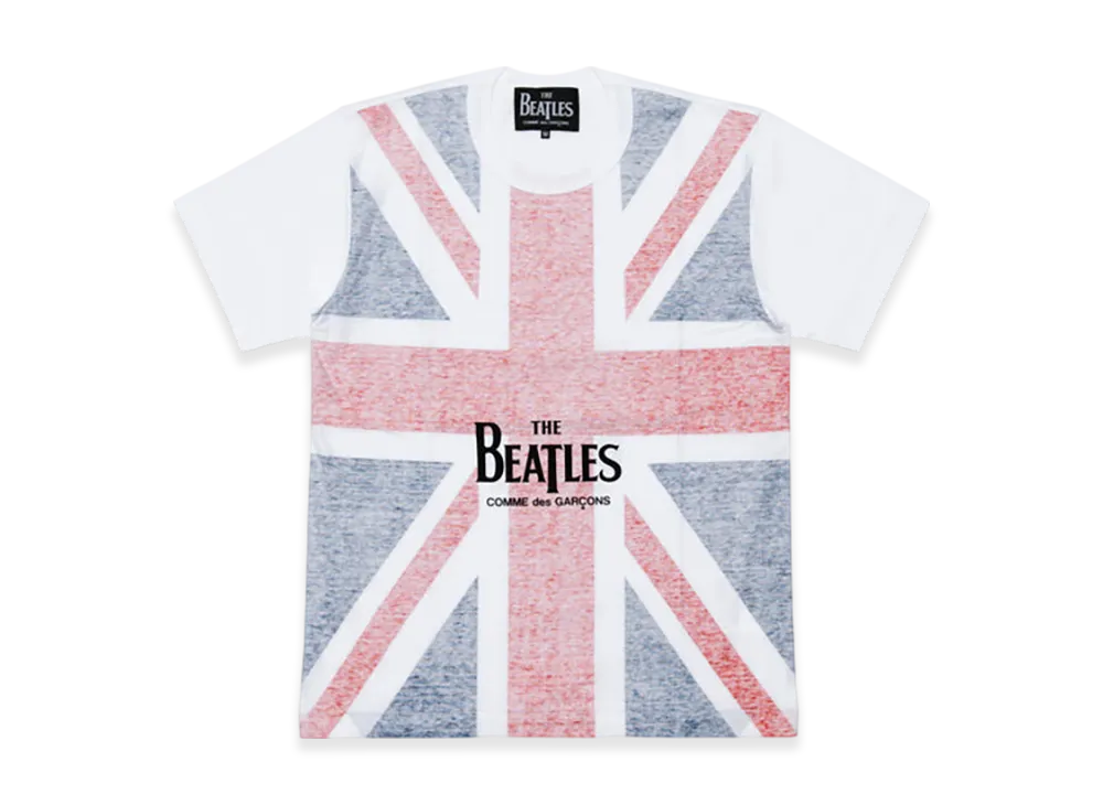 COMME des GARCONS x The Beatles Union Jack Cotton S/S Tee "White"
